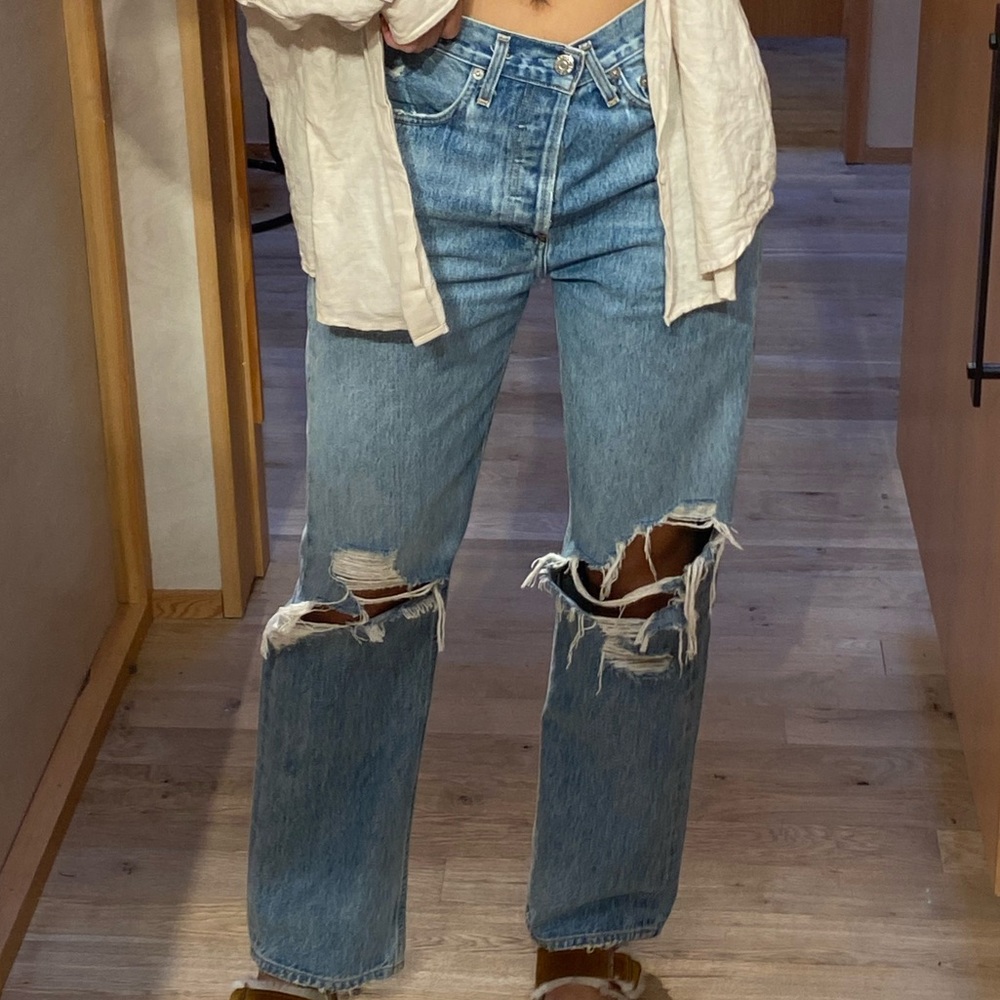 AGOLDE ‘90s High-Waisted Straight Leg Jean – Fallout